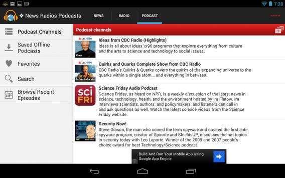 News Radios Podcasts screenshot 10