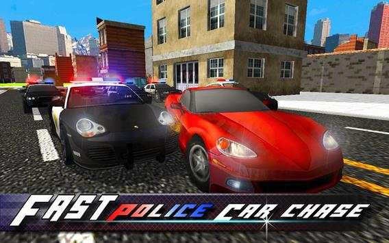 Real Police Car chase 2017: crime city simulator screenshot 1