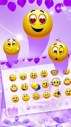 Purple Rose Keyboard screenshot 3