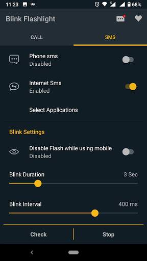 Flash alert on call and message - Blink Flashlight screenshot 5
