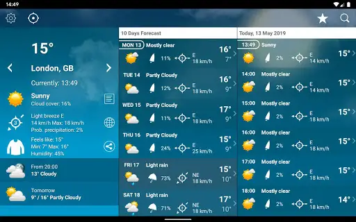 Weather Switzerland XL PRO screenshot 11