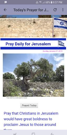 Pray Daily For Jerusalem screenshot 2