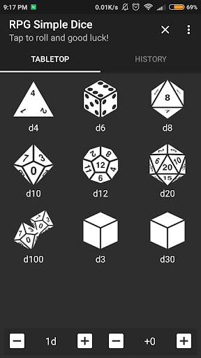 RPG Simple Dice screenshot 1