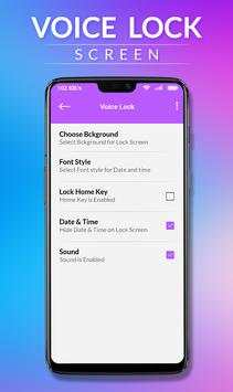 Voice Phone Lock Screen : UnLock Speak AppLock 3 تصوير الشاشة