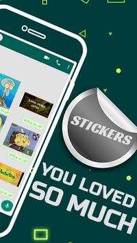 Stickers Sponge Boy for WhatsApp (WaStickers App) screenshot 2