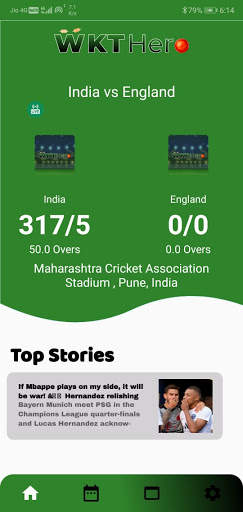 WKTHero - Fastest LiveLine Cricket app screenshot 1