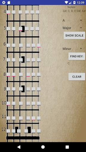 Guitar Scale Finder скриншот 2