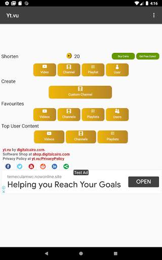 Yt.vu URL link Shortener screenshot 4