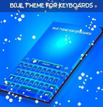 Blue Theme for Keyboards 4 تصوير الشاشة