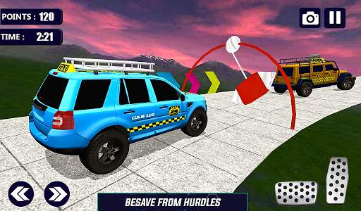 Prado Taxi Car Impossible Tracks Crazy Car Stunts screenshot 10