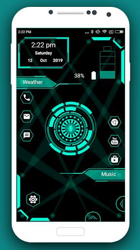 Hi-tech Launcher 3 - AppLock screenshot 4