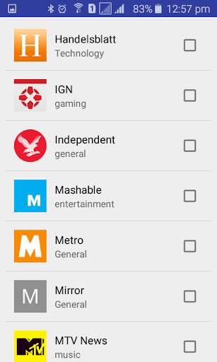 News widget screenshot 5