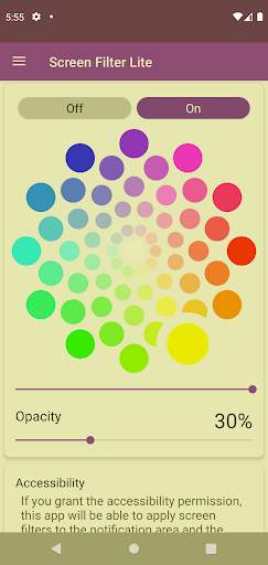 Screen Color Filter Lite screenshot 3