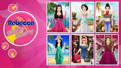 Rebecca Dress Up Game 3 تصوير الشاشة