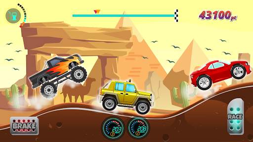 Kids Cars Hills Racing games screenshot 17