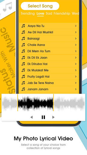 Magical Lyrical Video Status - Photo Status screenshot 3