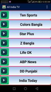 Indian TV Channels स्क्रीनशॉट 2