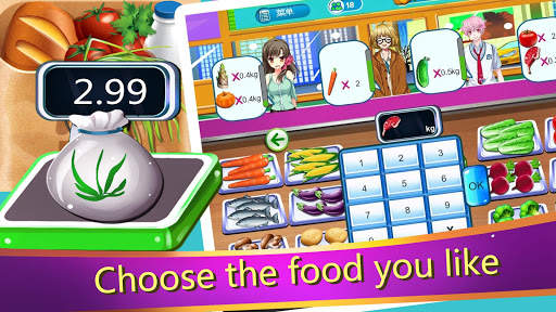 Cashier practice supermarket games-grocery game screenshot 1
