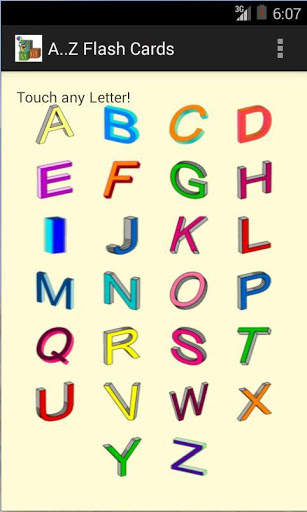 A..Z Letters Flash Cards screenshot 1