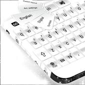 Glossy White Keyboard Theme icon