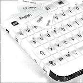 Glossy White Keyboard Theme 1.279.1.99