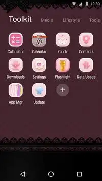 Pink Lace Theme - Theme for Android Free screenshot 3