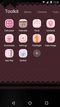 Pink Lace Theme - Theme for Android Free screenshot 3