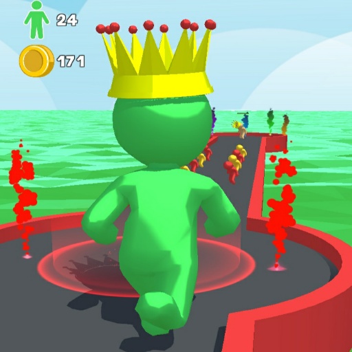 Giant rush color run race icon