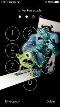 Monsters University Lock Screen 3 تصوير الشاشة