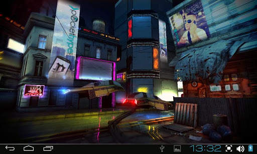 Futuristic City 3D Free lwp screenshot 5