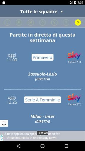 Partite in tv | Palinsesto DAZN SKY ELEVEN screenshot 1