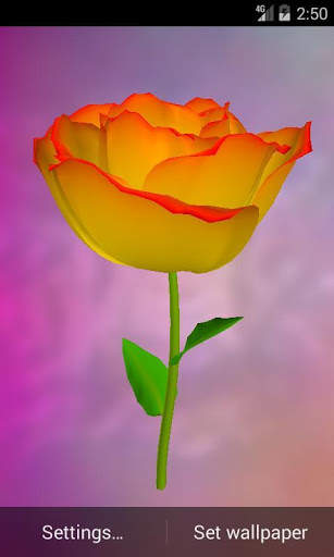 3D Rose Live Wallpaper 3 تصوير الشاشة