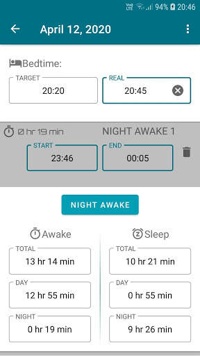 Good nApp - baby sleep log screenshot 7
