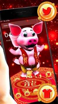 3D Pig Launcher Theme 🐷 screenshot 3