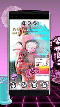 Aesthetic Photo Editor – Glitch Vaporwave Stickers screenshot 1