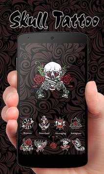 Skull Tattoo V Launcher Theme screenshot 1