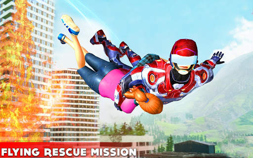 Flying Torch Hero Robot Transform: Robot Games screenshot 5