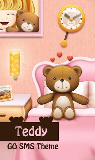 GO SMS PRO TEDDY THEME EX screenshot 1