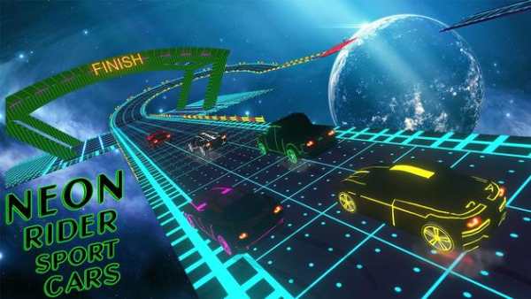 GT Racing Stunts: Car Driving (Neon) screenshot 2