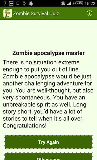 Zombie Survival Quiz screenshot 3