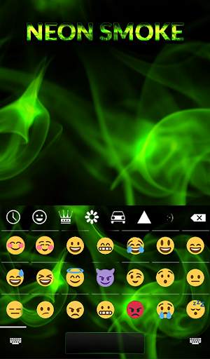 Neon Smoke Animated Keyboard   Live Wallpaper screenshot 4