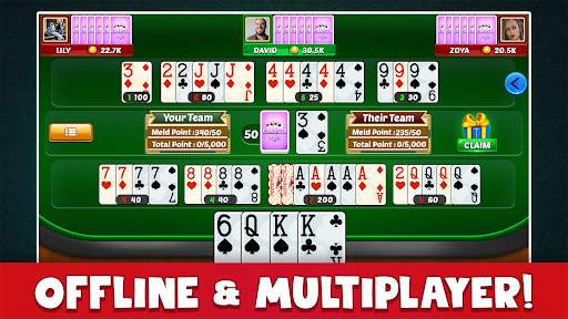 Canasta Plus Offline Card Game screenshot 11