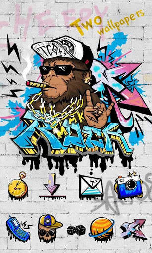 Rock Graffiti GOLauncher Theme screenshot 1