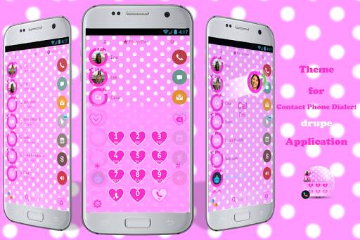 Love Hearts Dialer Theme screenshot 1