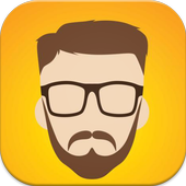 Making mask beards-glasses icon