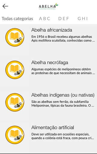 ABELHA App screenshot 4