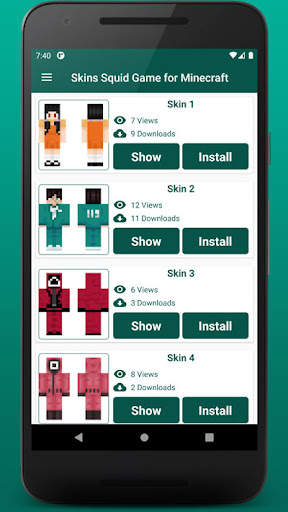 Skins Squid Game for Minecraft screenshot 4