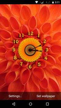 Flower clock Live Wallpaper screenshot 2