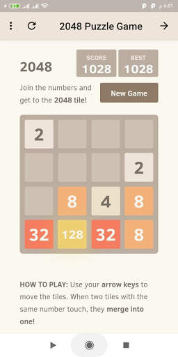 2048 Puzzle Game screenshot 2