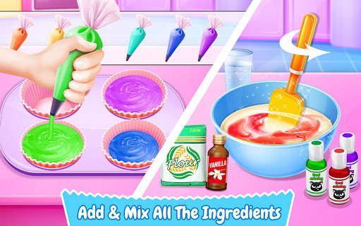 Cupcake Maker! Rainbow Chef screenshot 2